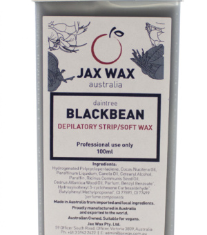 Jax Wax Daintree Blackbean refill voks-patron – professionel sort stripvoks til fjernelse af grove hår på ryg, bryst og ben.