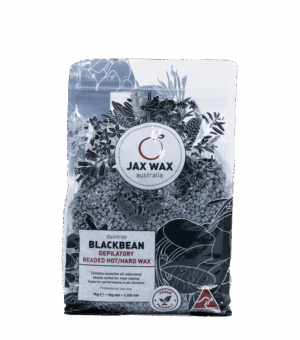 Jax Wax Daintree Blackbean hotwax perler – sort professionel voks til mænd og fjernelse af grove hår på ryg og bryst