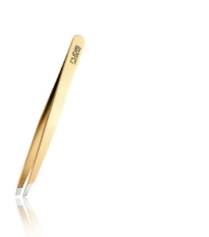 Professionel skrå pincet til kosmetologer – Præcisionsværktøj i rustfrit stål til af lave de perfekte bryn