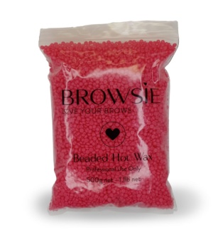 Produktbillede af Jax Wax Browsie brynvoks i 500 gram pose – professionel cremet voks til af rette de perfekte bryn.