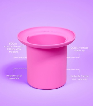 Silikone indsats til 1000 ml enkelt voksvarmer, Pro Wax Liner, der giver en renere og mere effektiv voksbehandling med mindre rengøring og spild.